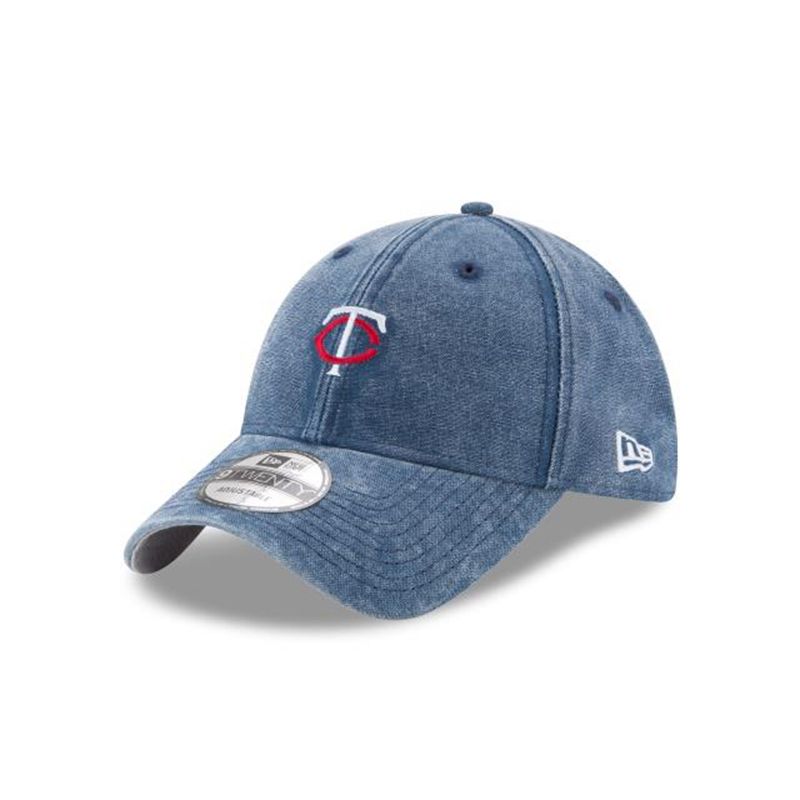 MLB Minnesota Twins Rugged Mini 9Twenty Adjustable (VKJ7217) - Blue New Era Caps